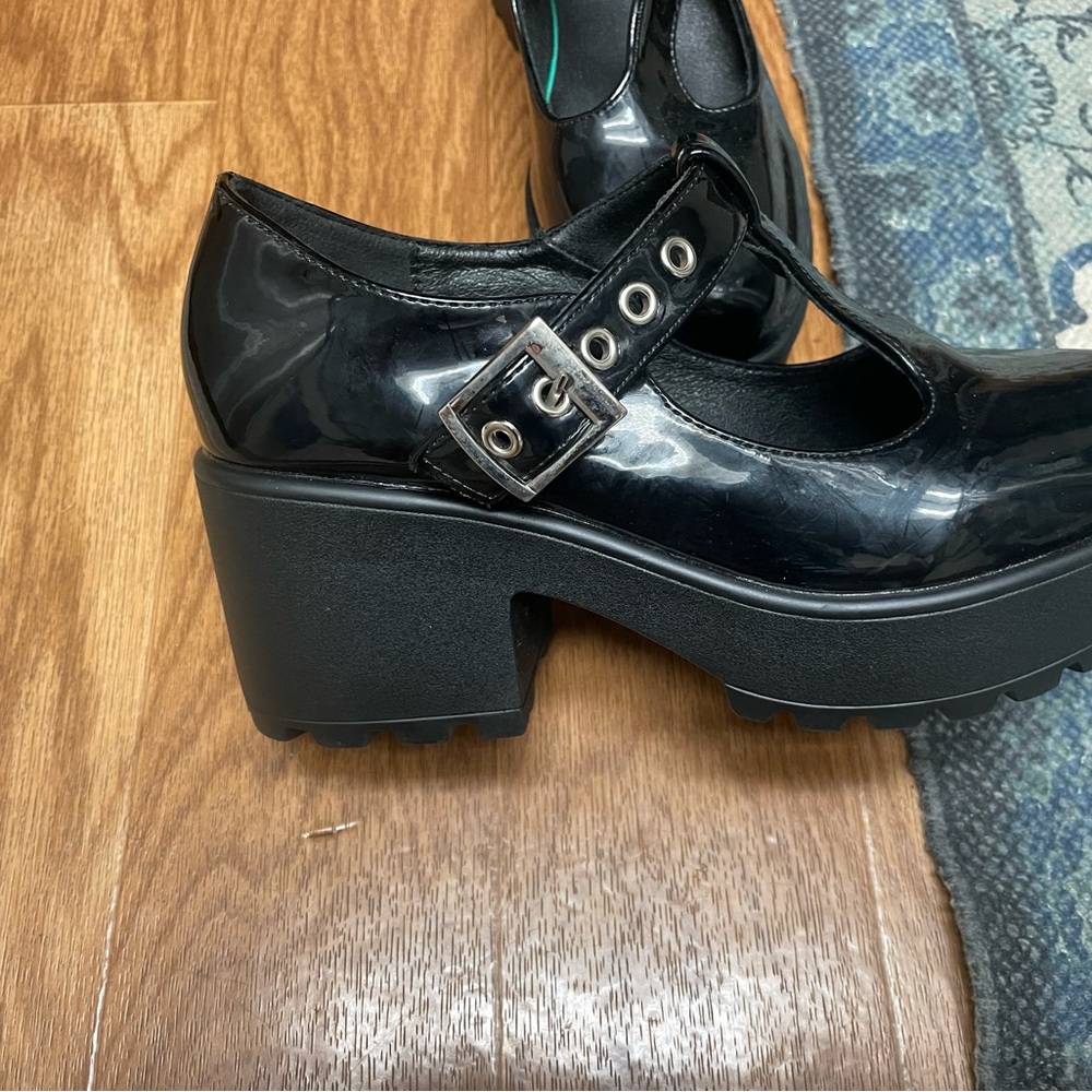 Black Platform MaryJane style shoe size 7-7.5
